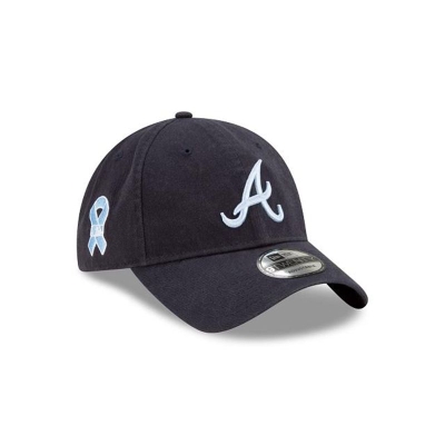 Blue Atlanta Braves Hat - New Era MLB Father's Day 9TWENTY Adjustable Caps USA9762081